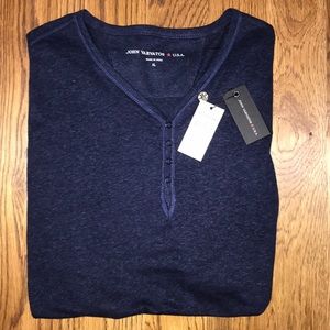 NWT John Varvatos USA Blue Henley